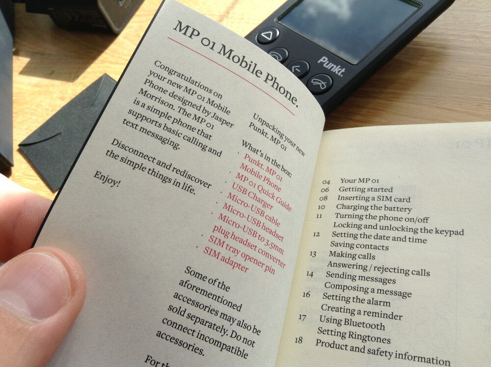 What was the last time I got a booklet with my phone?