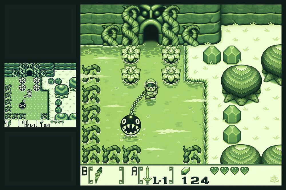 On the left: an original screenshot from
