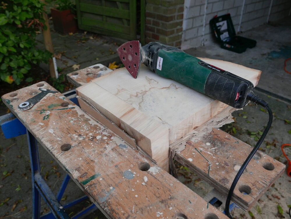sanding again