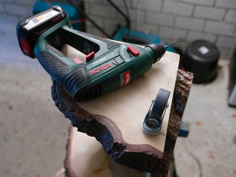 Drilling holes for wheels