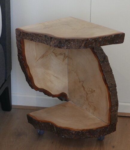 Night stand next to the bed