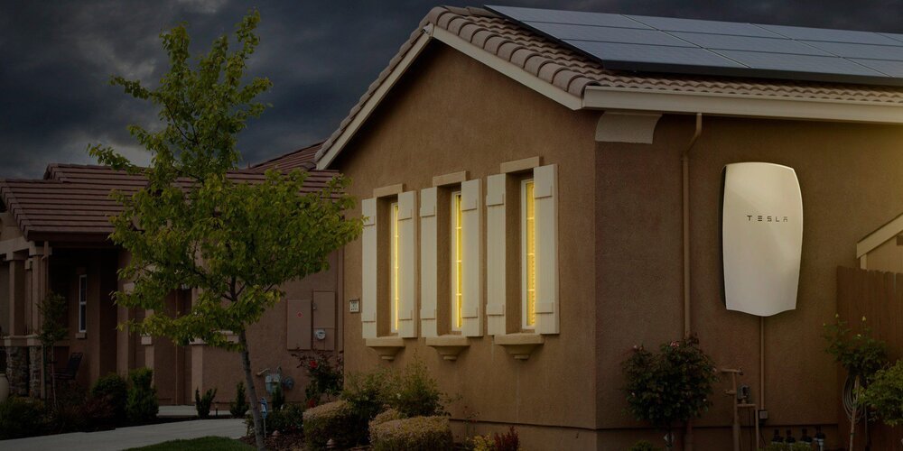 The Tesla PowerWall is a large battery pack that can be used to power an entire house