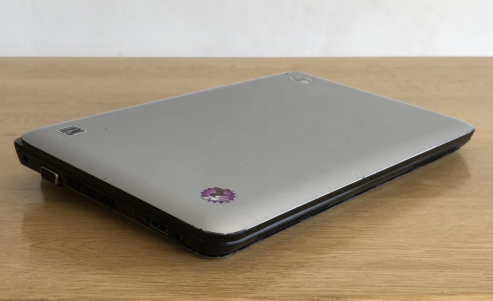 Laptop as it arrived at the community center