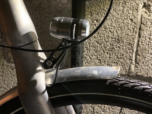 Supernova E3 PRO2 fitted to my bike