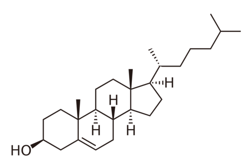 Chemical structure of Cholesterol