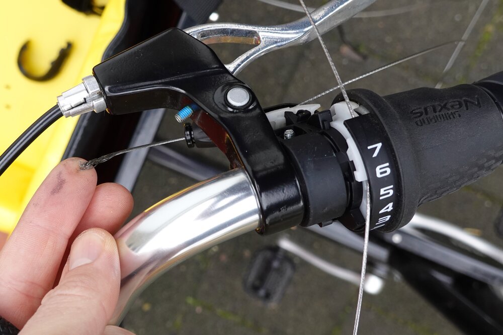 Pull the damaged cable out, all the way