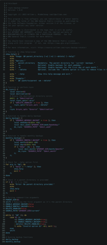The 'rsync-backup-rotator' tool v1.0 available as free software under the GPLv3 license