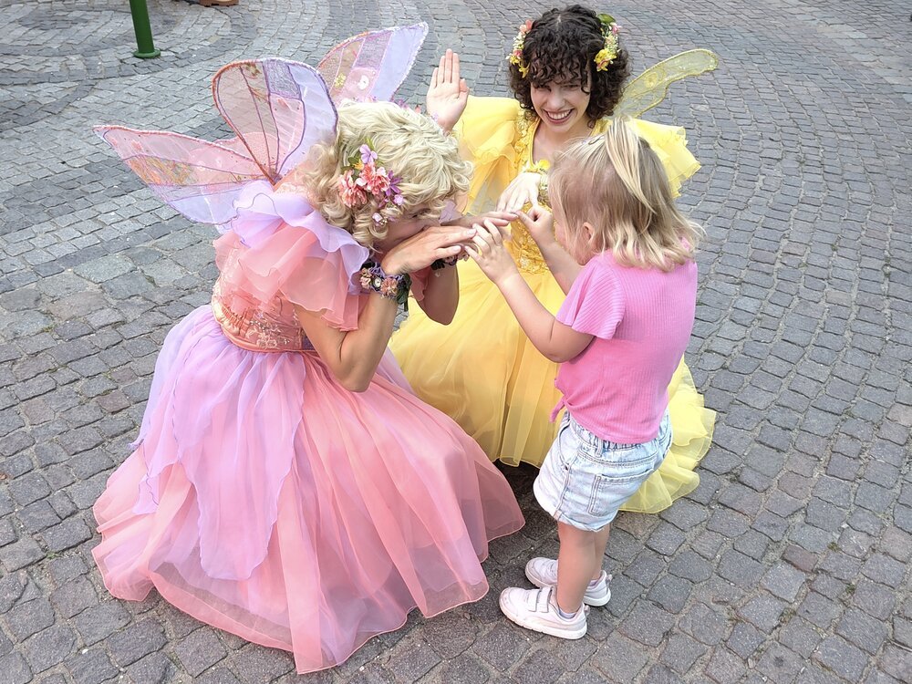 Meeting fairies in Efteling with my girl