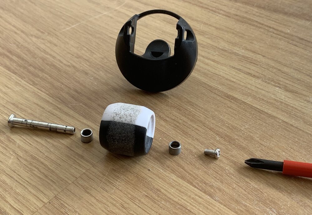 iRobot Roomba completely disassembled for servicing