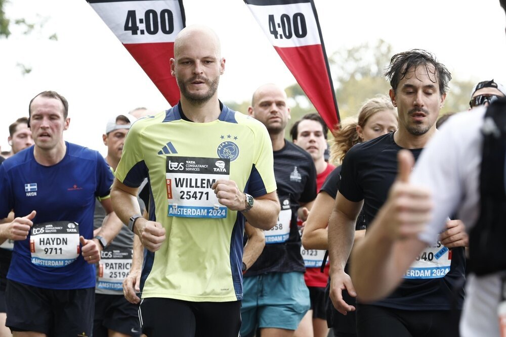 TCS Amsterdam Marathon — running through the city and finishing at the Olympic Stadium
