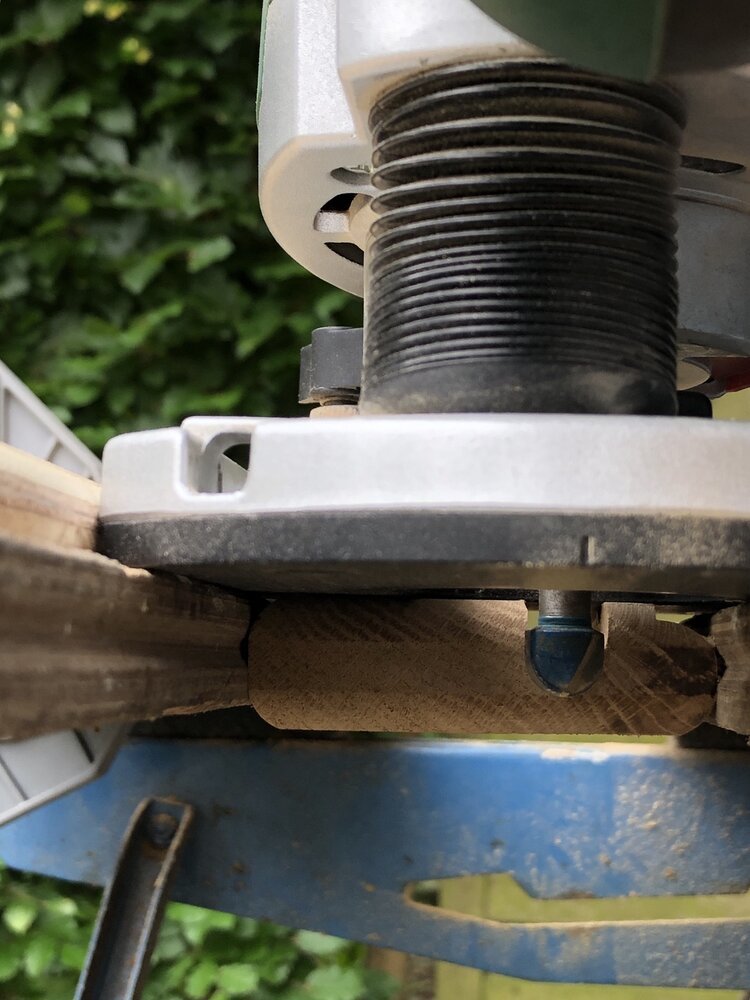 Alineación de la fresadora de madera