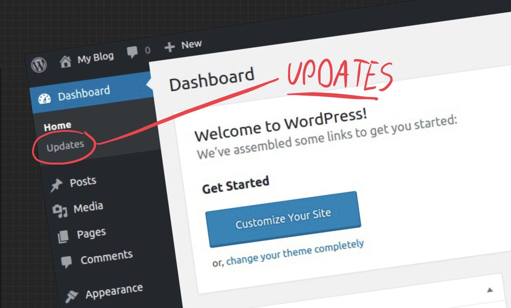Actualizar WordPress desde el panel wp-admin
