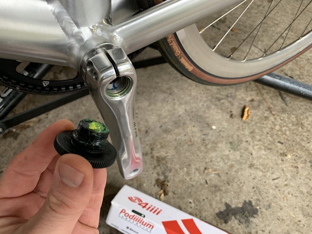 Quitando el Alfine, bielas Hollowtech II