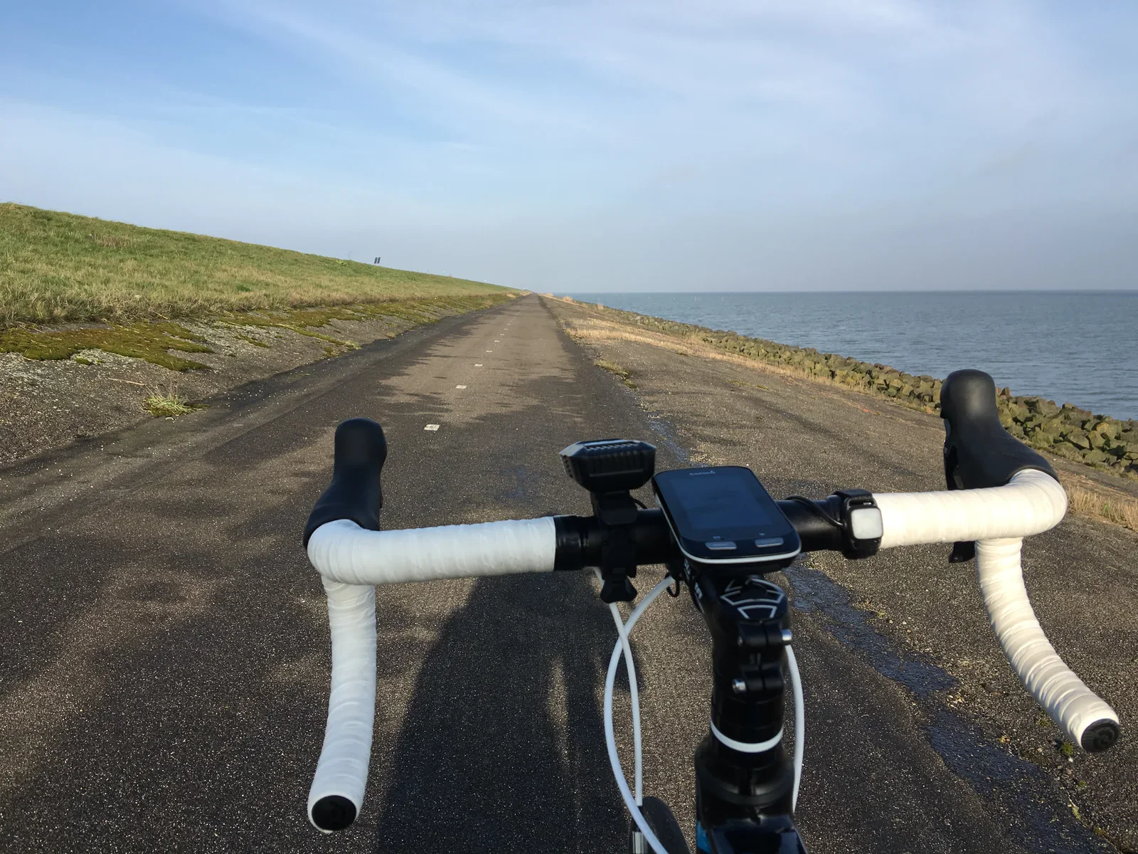 First gran fondo was cycling around the Dutch "Markermeer", a 208.5KM ride.