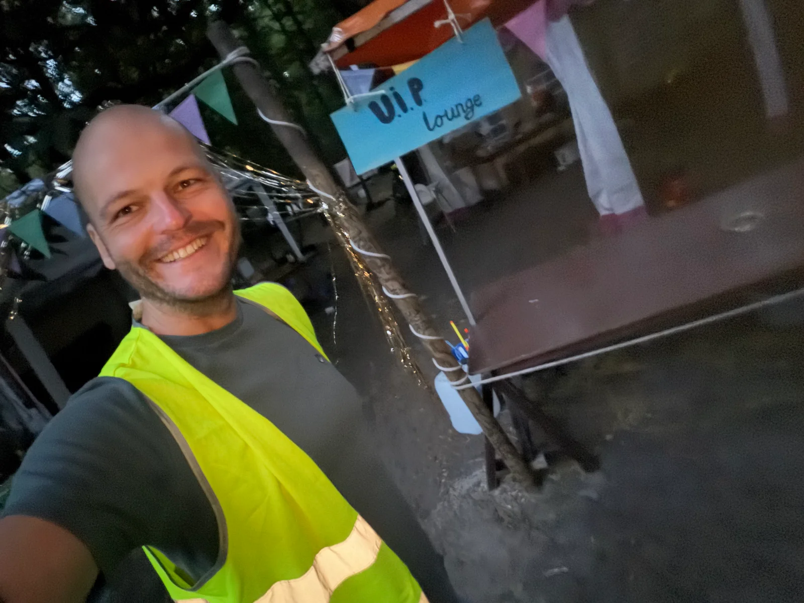 Five in the morning on 13 July, crew vest on, before the working day: just go