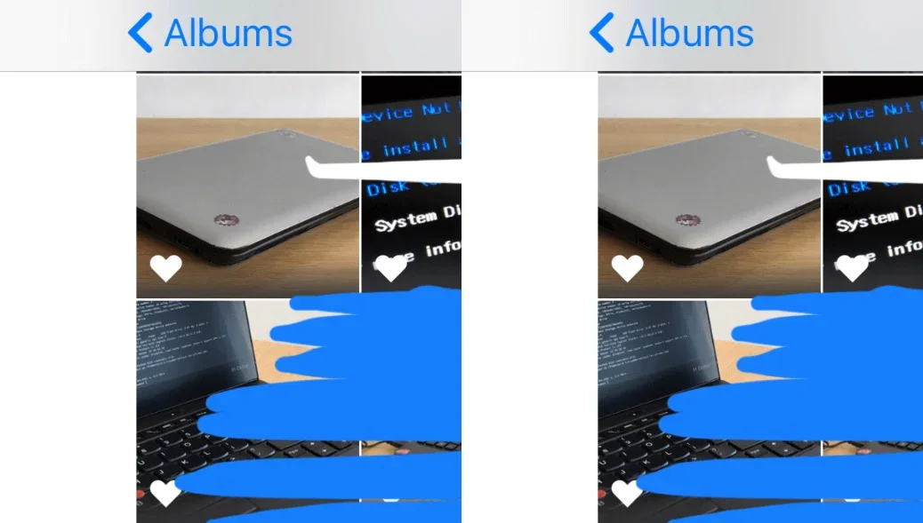 Inspecting quality: left original, right pngquant