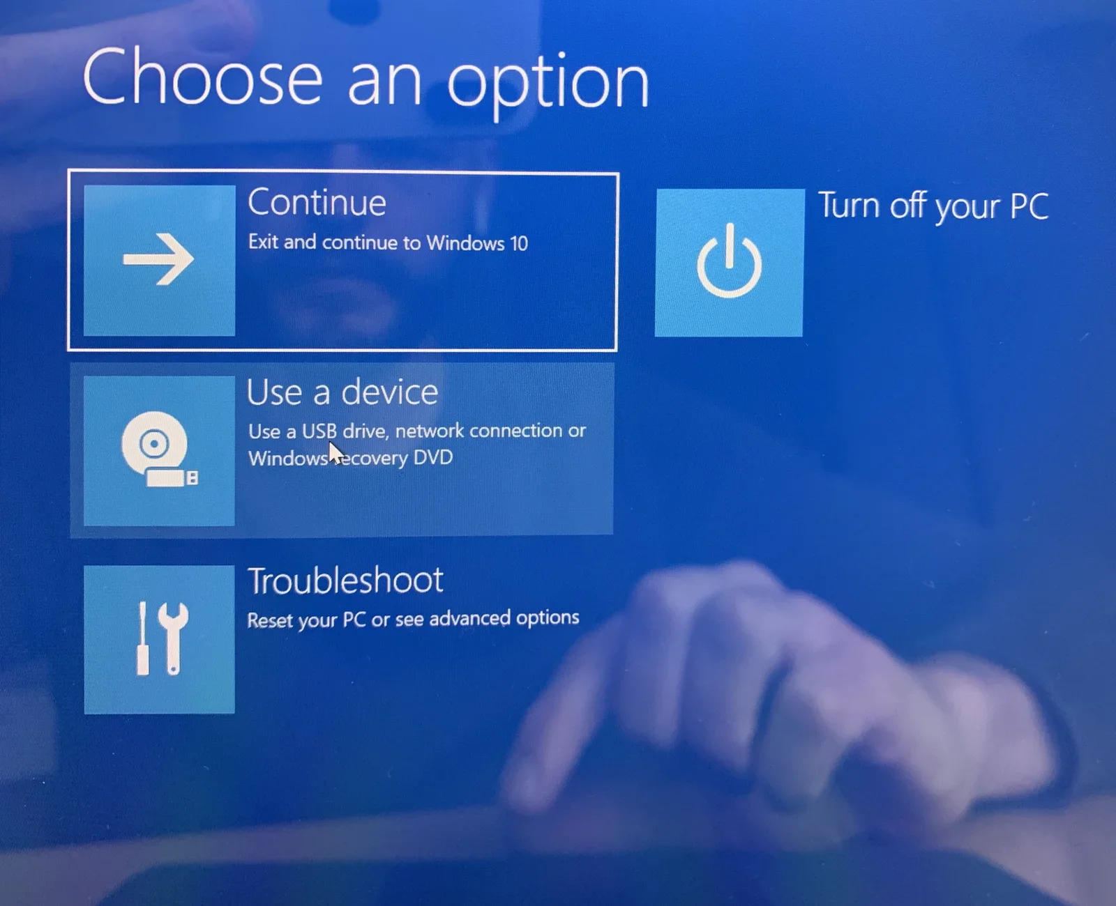 "Advanced Startup Options" from Windows Settings allows you to use a USB drive as boot medium