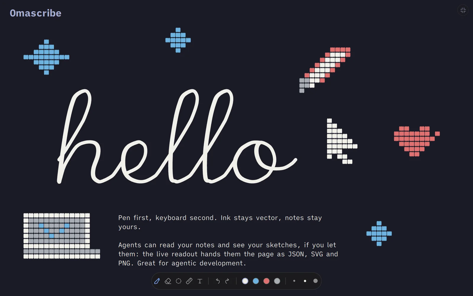 Fullscreen: nothing but the page. The title scrolls along as part of the paper