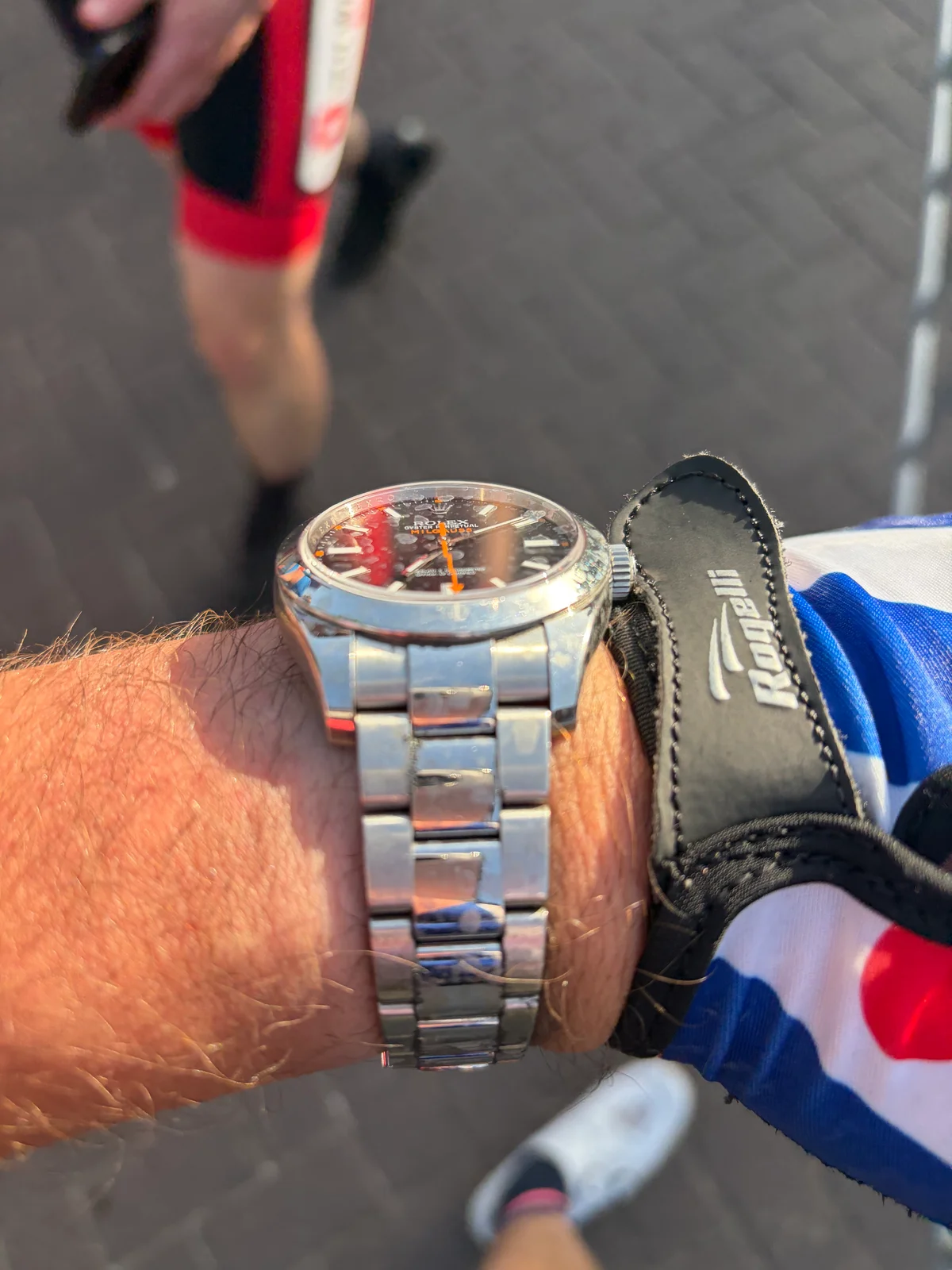 My only instrument on the wrist: a mechanical watch (and the WHOOP on other arm)