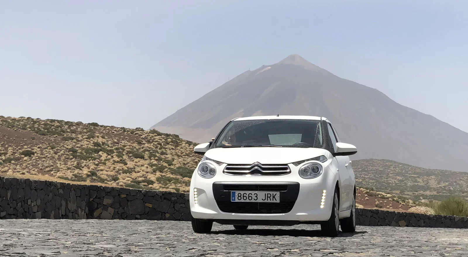 My space mobile, a Citroën C1 rental car...