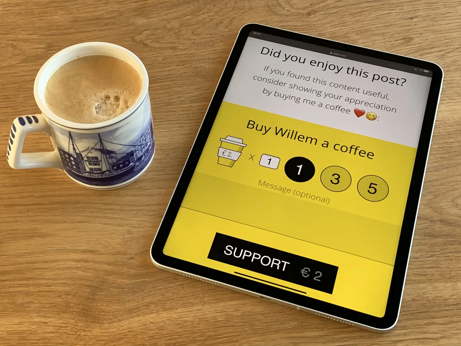 Tijd om koffie te drinken