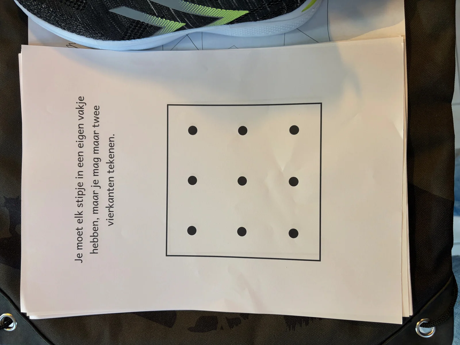 The result: the puzzle without the solution, ready to hand out in class