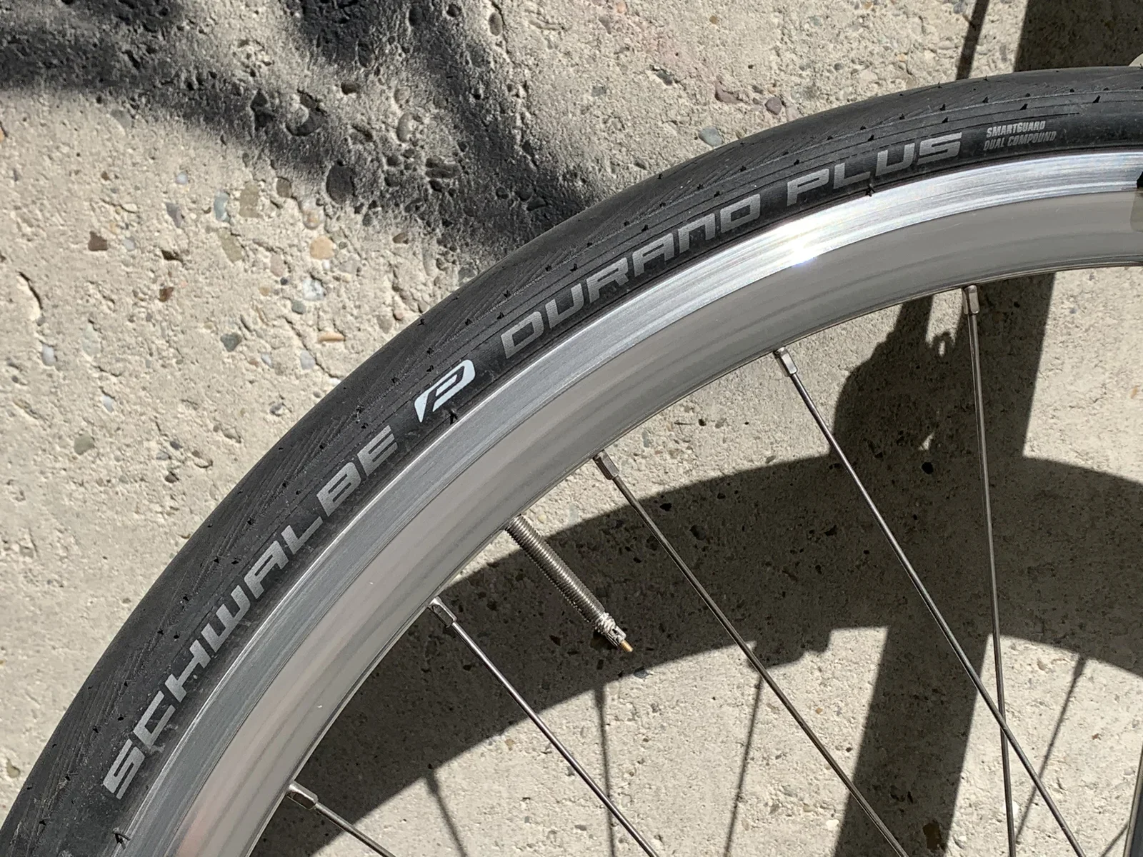 The Schwalbe Durano Plus tire is the most puncture resistant road bike tire available