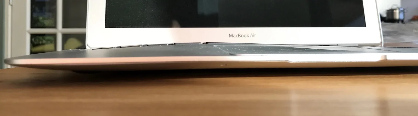 The keyboard and casing is deformed