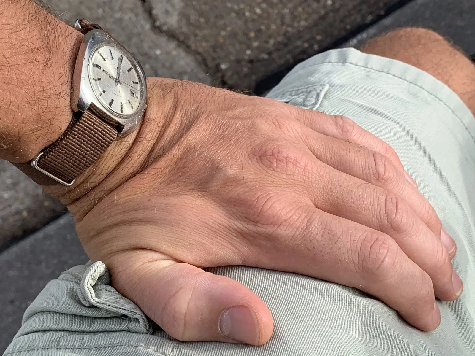 Het dragen van een 50 jaar oud horloge, ik vind het leuk!