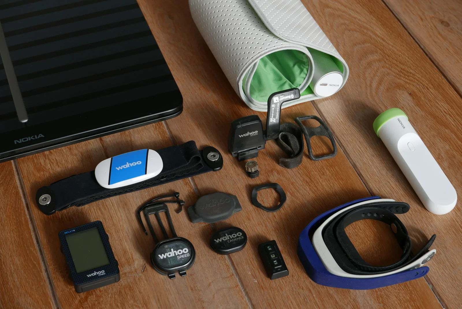 My collection of health and fitness sensors