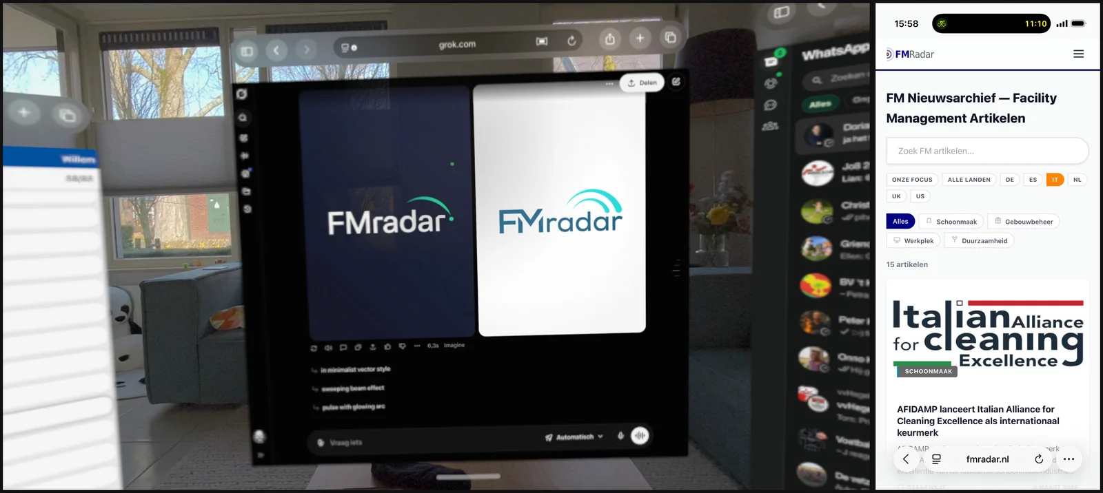 FM Radar on the Vision Pro the next day, and on the phone a week later