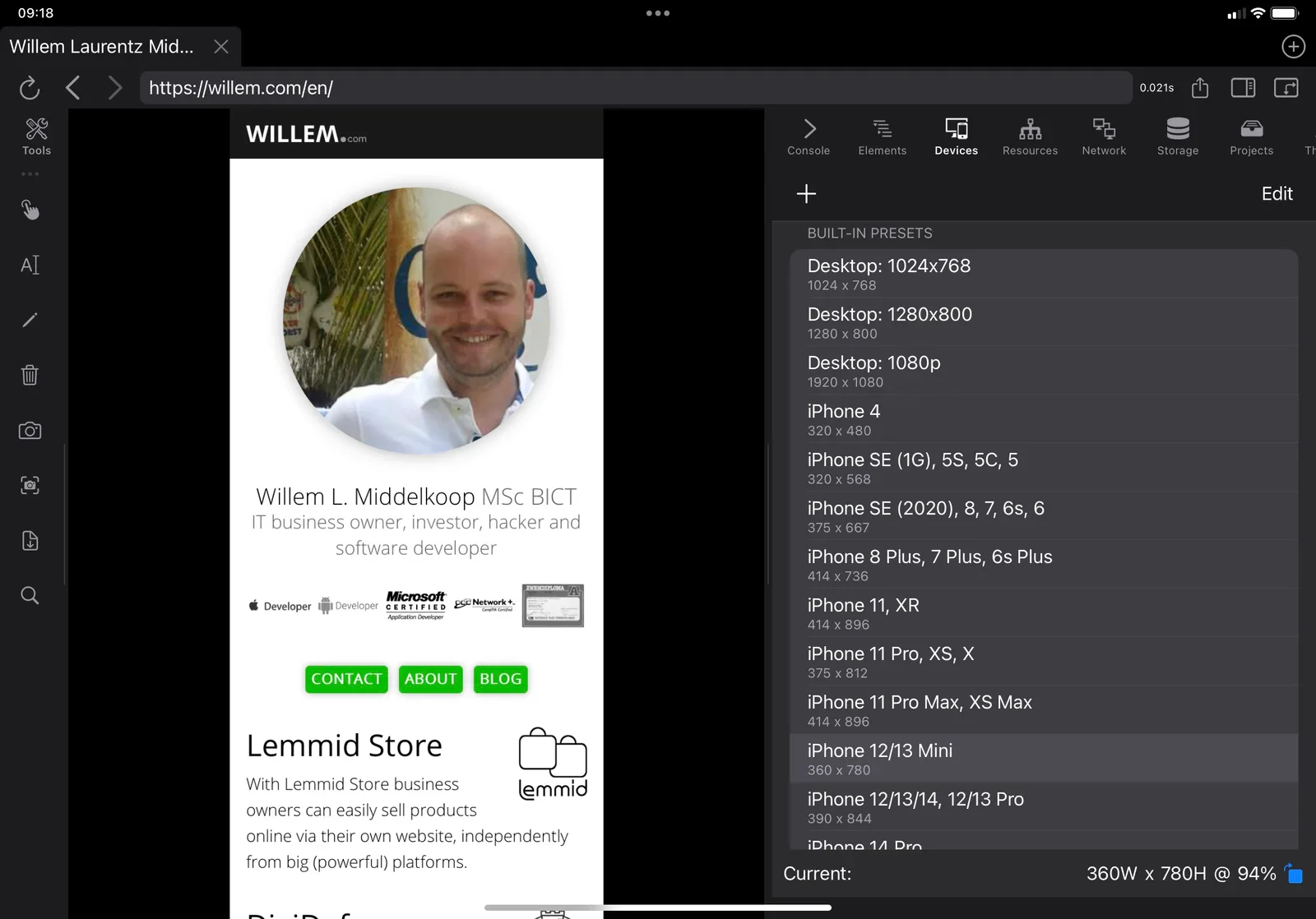 Inspect Browser on iPad provides essential debugging and inspection functionalities for web apps