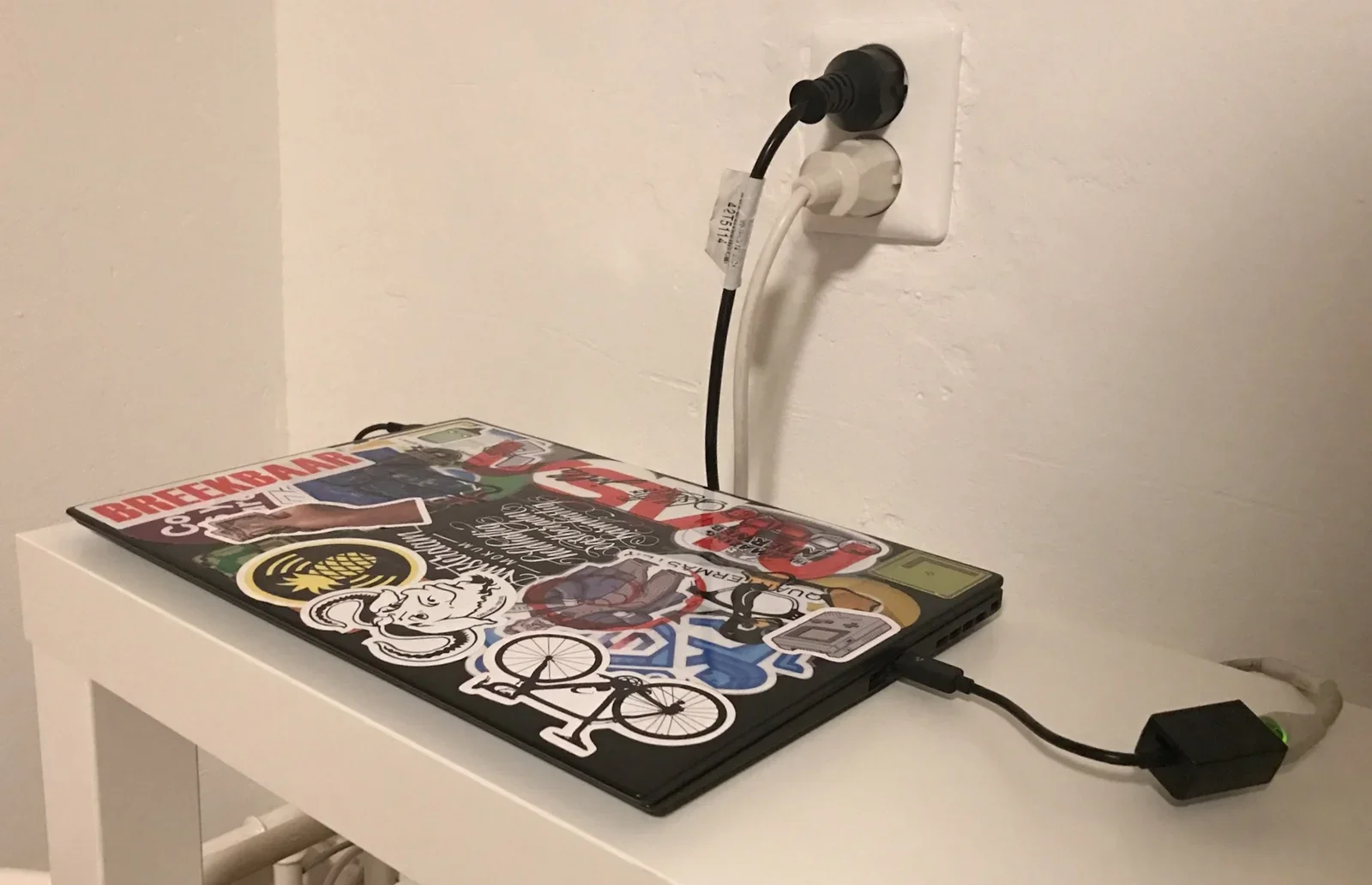 The source of the Magic: my ThinkPad X1 connected to the local network.
