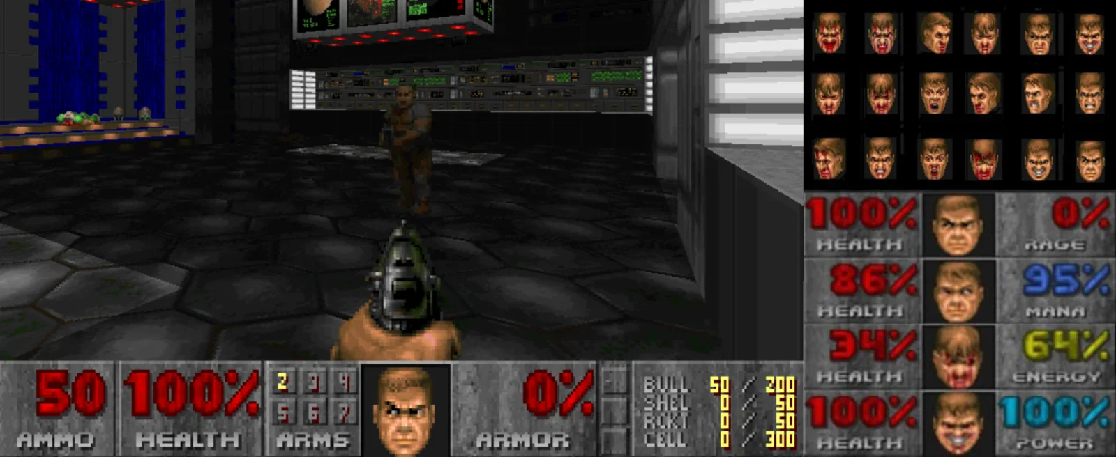 Doom and the protagonist "Mud" showing how he feels