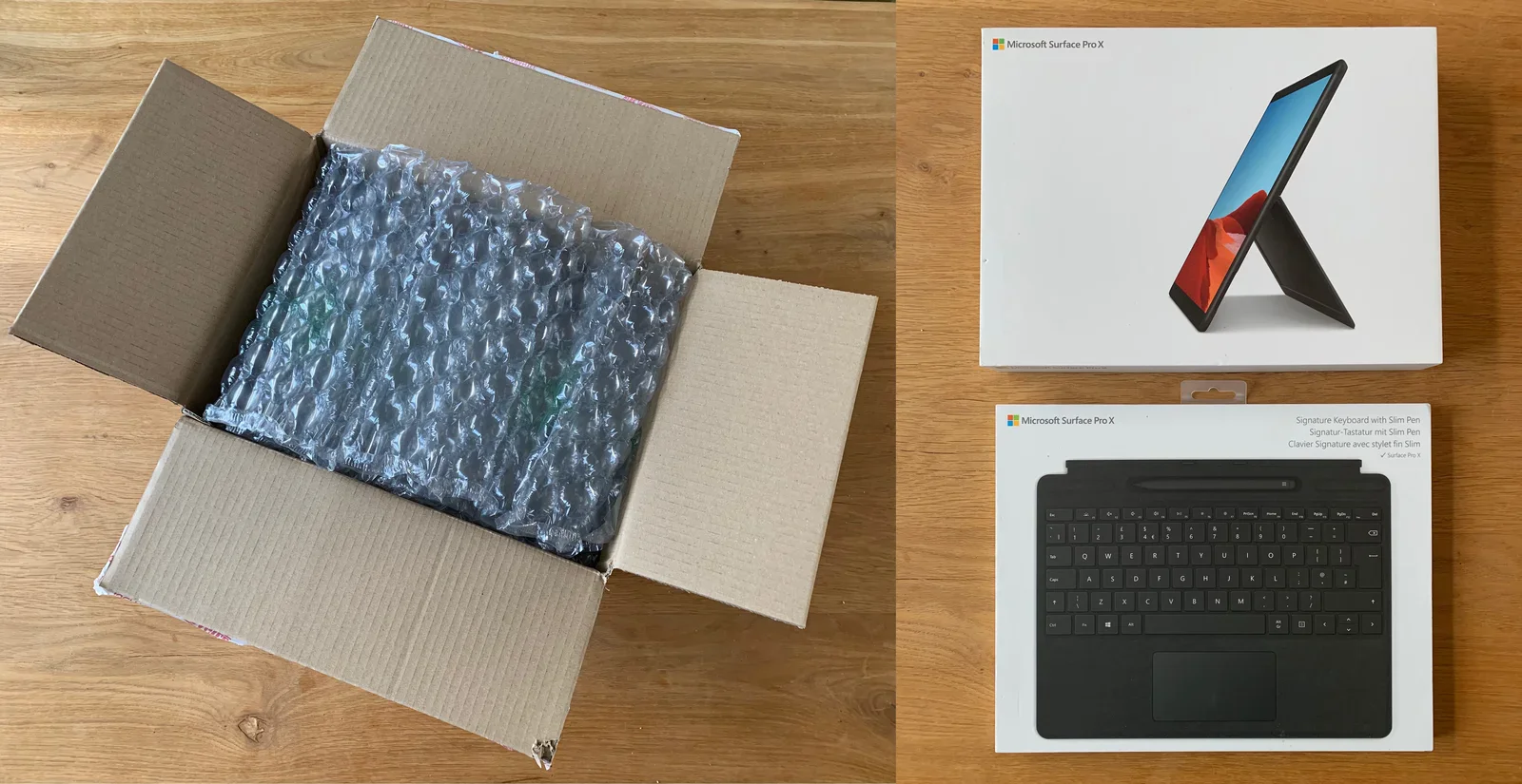 Unpacking Surface Pro X