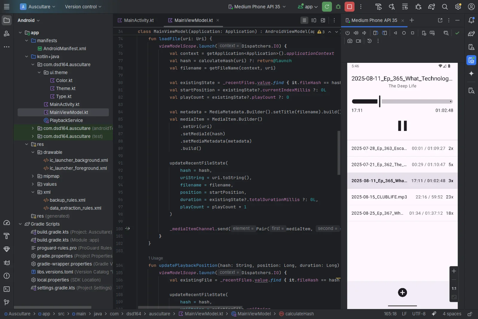 Making the app I want using Android Studio and Kotlin