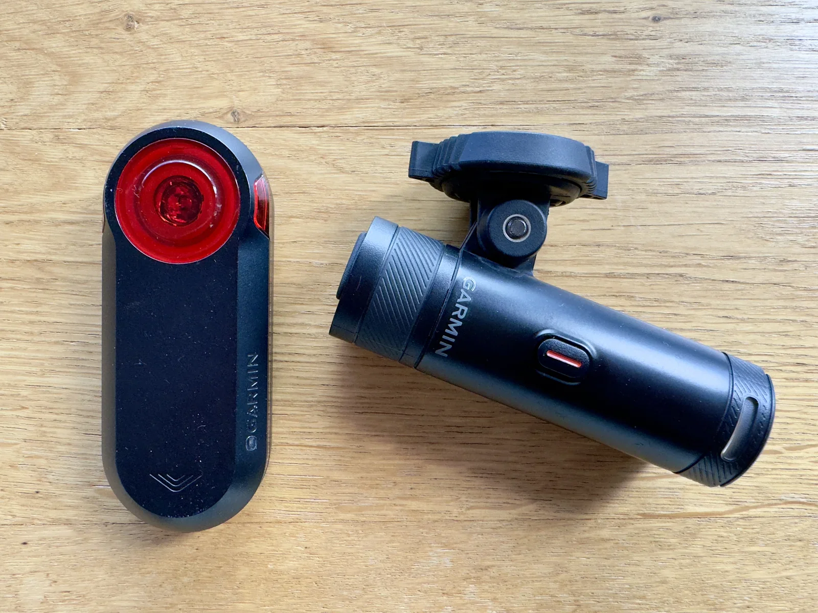 Battery powered Garmin Varia lights - beautiful when they work - but no longer my cup of tea