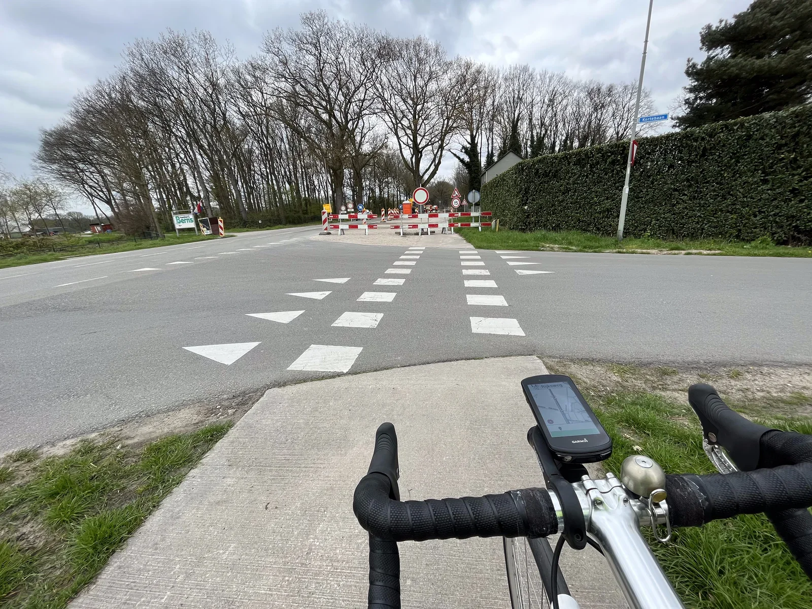 ... or by an unexpected road block, deferring you into "the unknown" (route)
