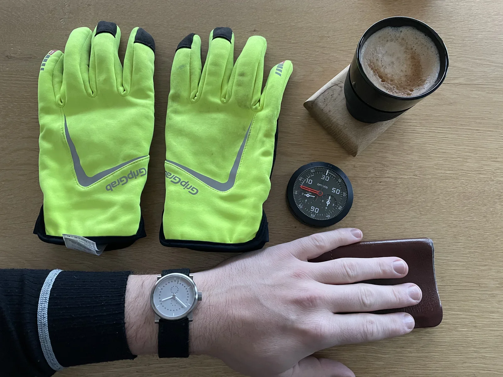 Getting ready for departure: Some coffee and 176 kilometers to go!