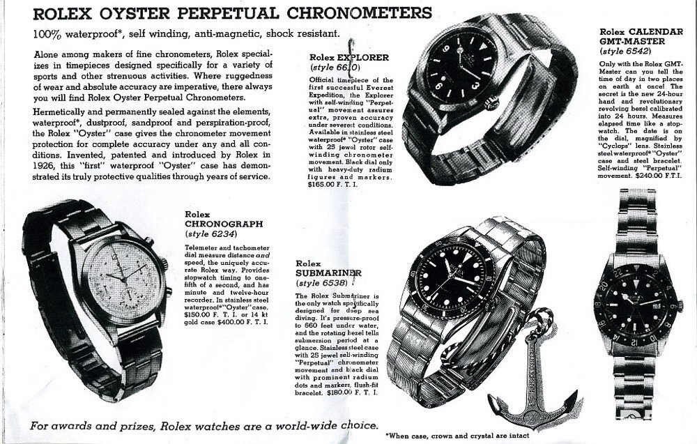 Klassieke Rolex-advertentie - functionaliteit staat voorop