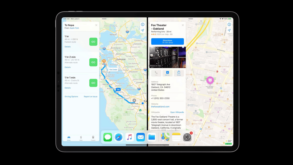 De kaart op verschillende schalen tegelijk bekijken