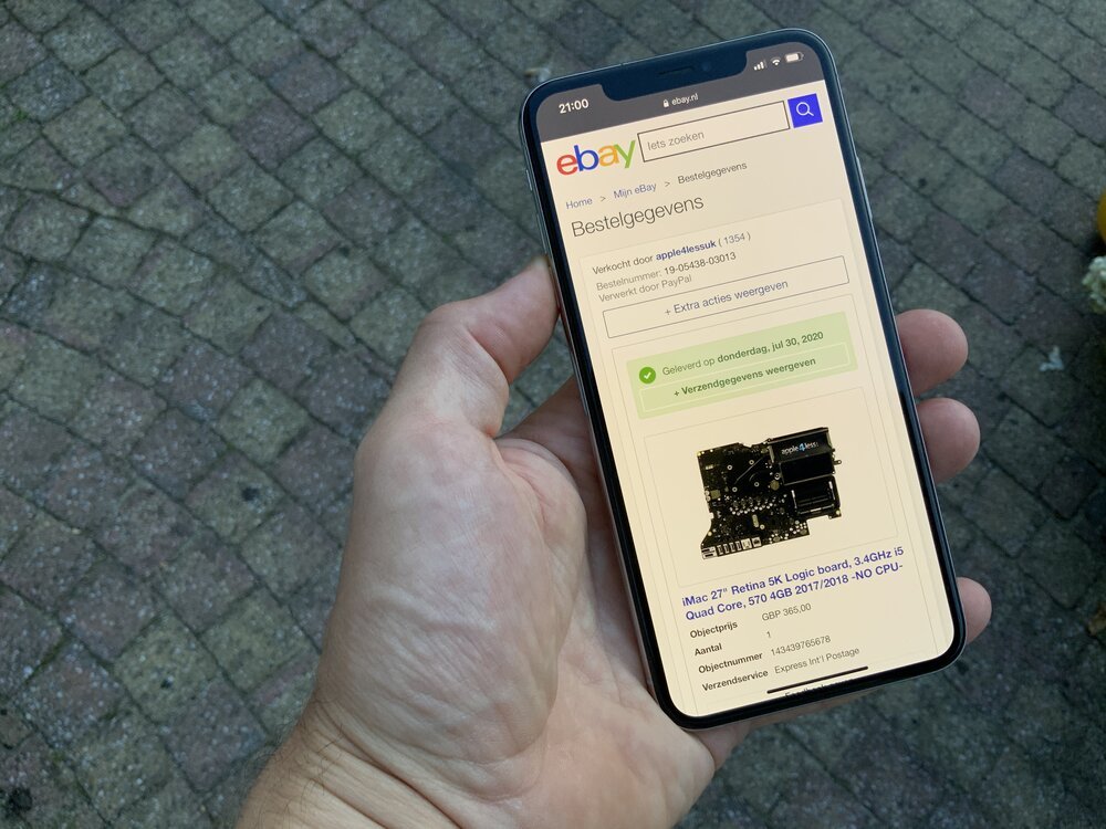 GELUKKIG IK! Een perfect passend vervangend logic board gevonden - in nieuwstaat!