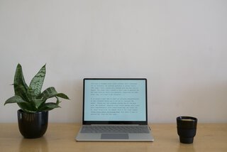 Het plezier van een simpele laptop