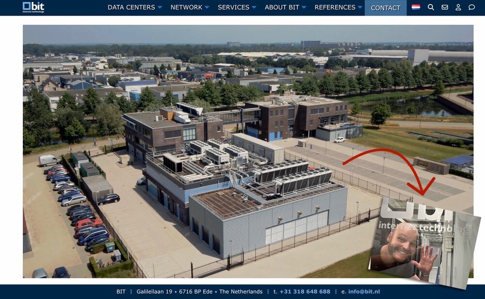 BIT.nl datacentrum - met Yours Truly erin :-)